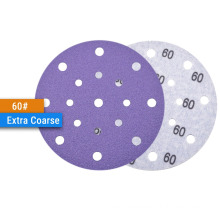 6 Inch 17-Holes Grit 60-600 Purple Dry Sanding Paper Discs for Hook & Loop  Sanding Pad Sander Accessories